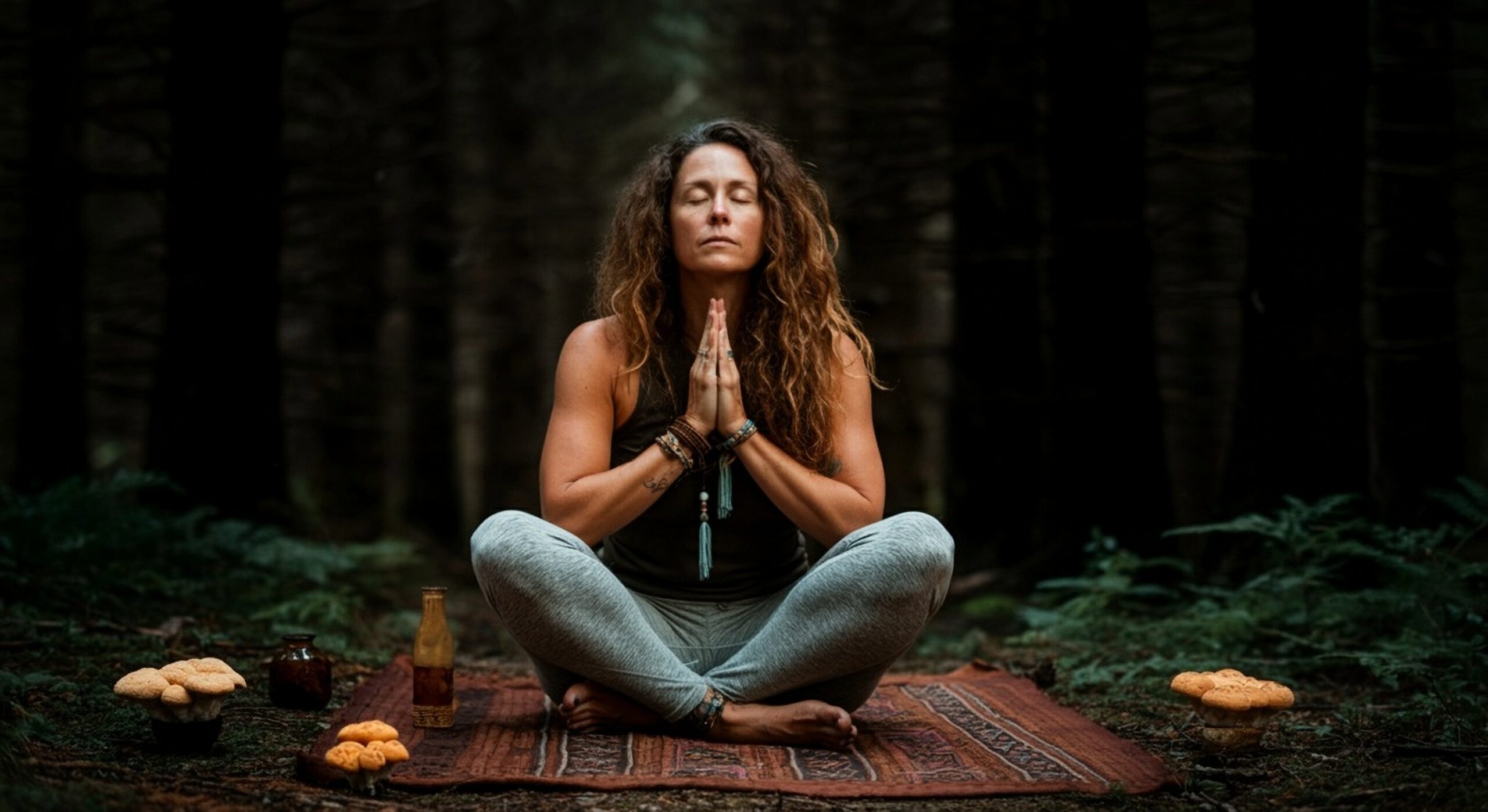 Outdoor,Photo,Of,Holistic,Style,With,A,Boho,Style,Lady